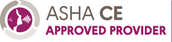 Approved Provider logo for the Continuing Education Board of the American Speech-Language-Hearing Association
