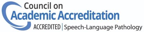 Logo of the Council on Academic Acreditation - Speech-Language Pathology