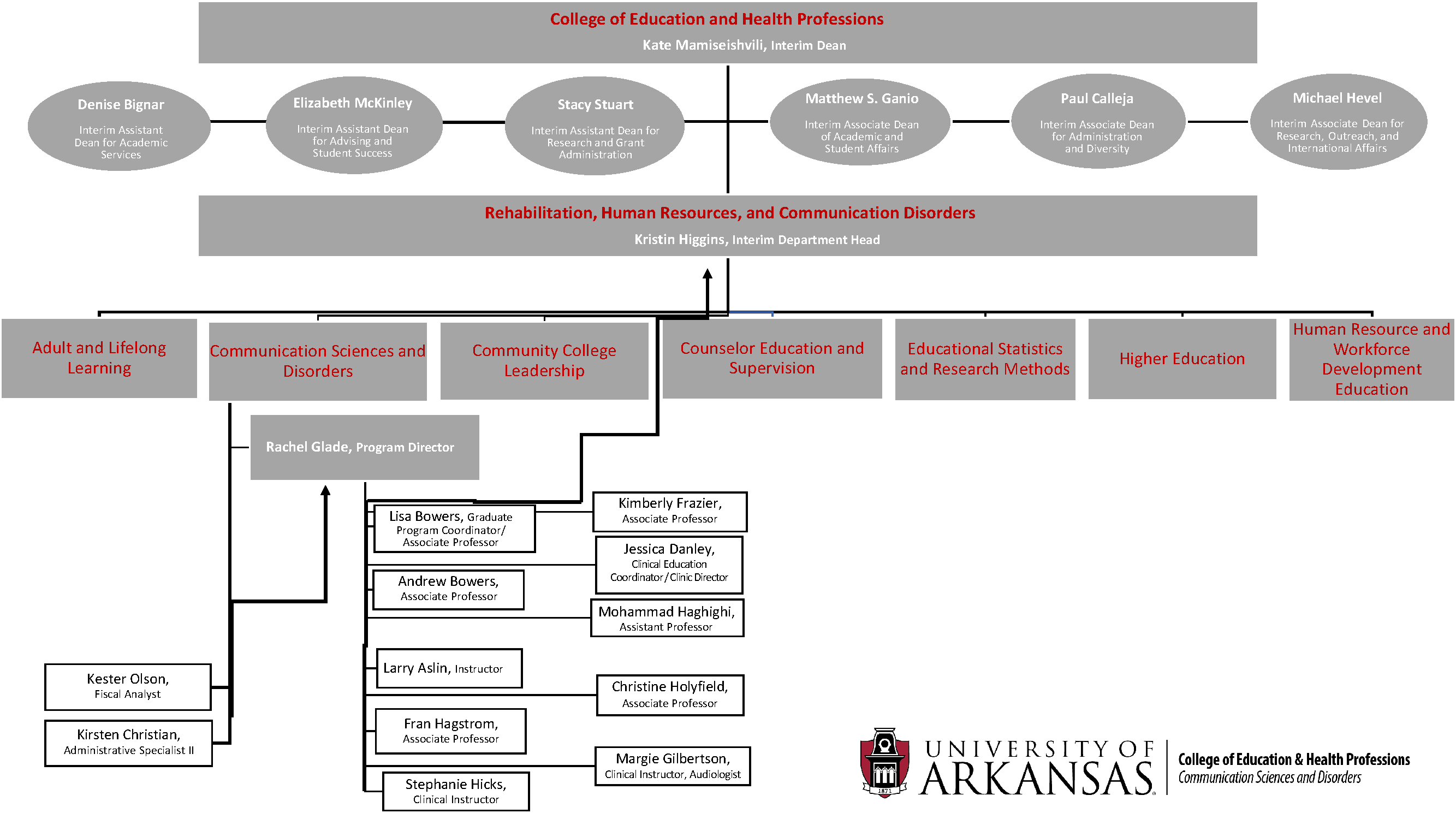 Click image for PDF of CDIS organizational chart for fall 2022